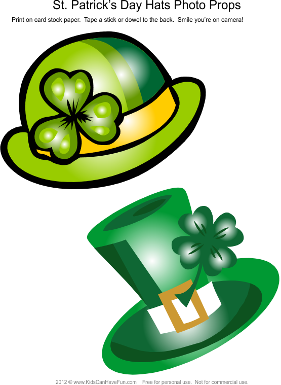 Patrick's Day Leprechaun Hats Photo Booth Props - Leprechaun Hat (555x759), Png Download