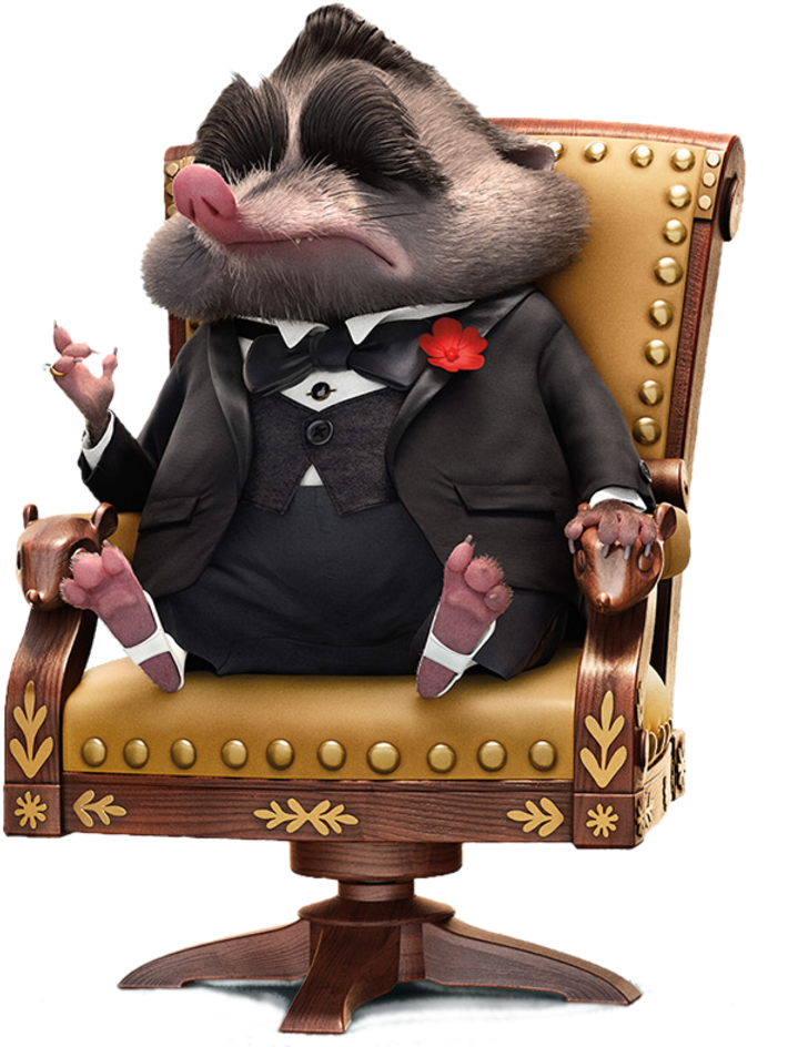 Mr Big From Zootopia (849x960), Png Download