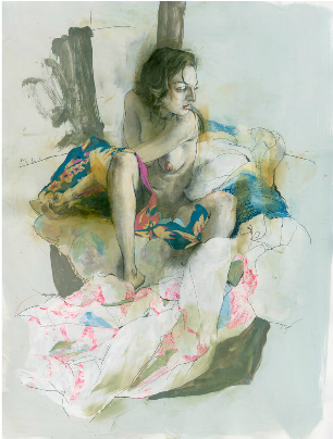 Nudesitting - Sketch (748x403), Png Download