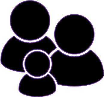 Family Icon Black Malibu Kayaks - Circle (500x500), Png Download