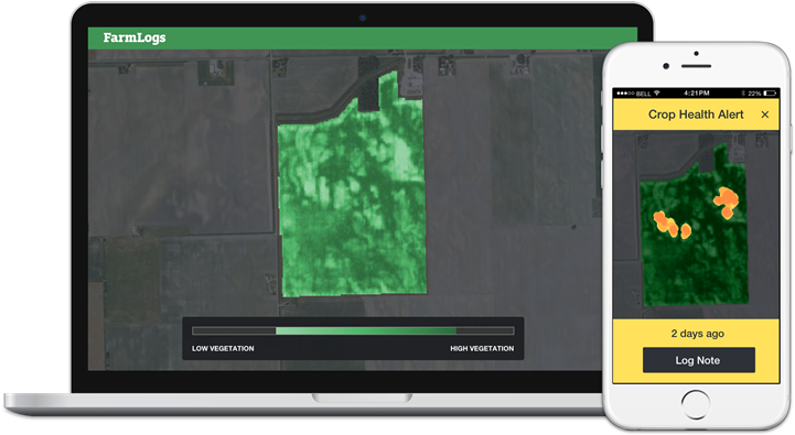 New Farmlogs Alerts Put Crop Health In Crosshairs - Agrisight, Inc. (752x416), Png Download