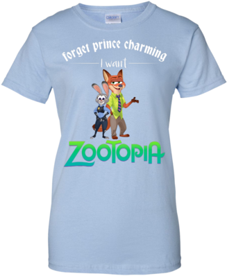 I'd Rather Be Watching Zootopia Custom - Shirt (400x400), Png Download
