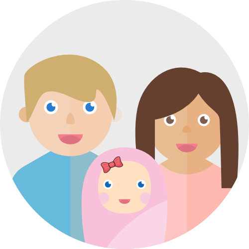 Family Icon - Cartoon (500x500), Png Download