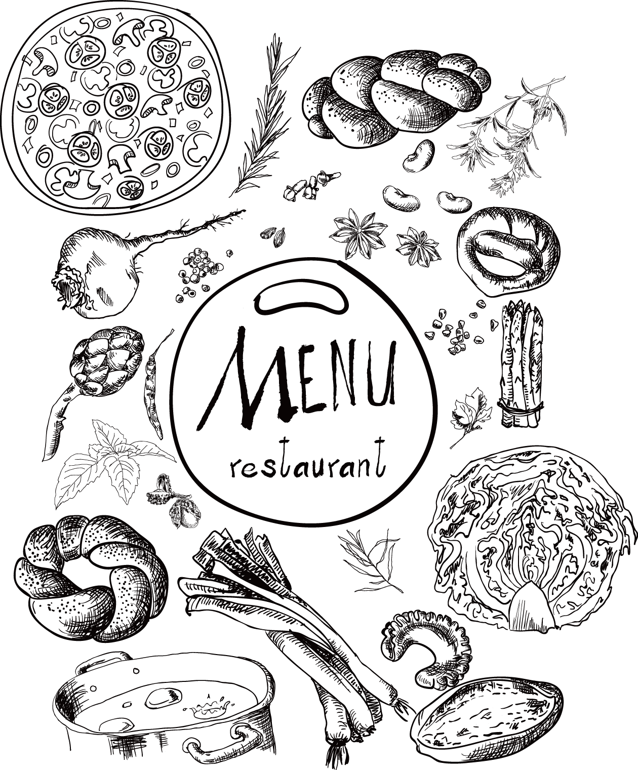 Vegetarian Cuisine Hamburger Fast Food Menu - Menu (1260x1521), Png Download