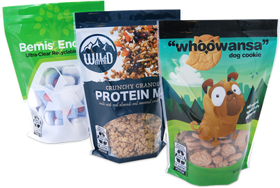 Bemis® Encore™ Ultra-clear Recyclable Film Pouches - Bemis Company (480x270), Png Download