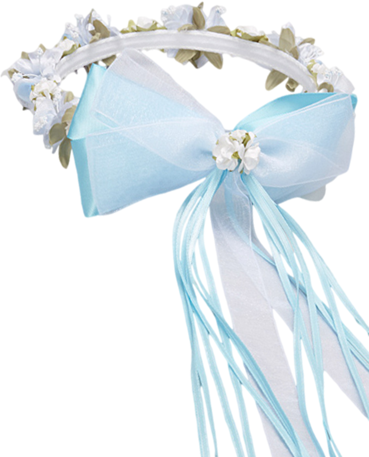 Light Blue Flower Crown Download - Flower (745x1024), Png Download