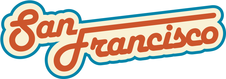 San Francisco Retro Sign Png - San Francisco Png Vector (1200x628), Png Download