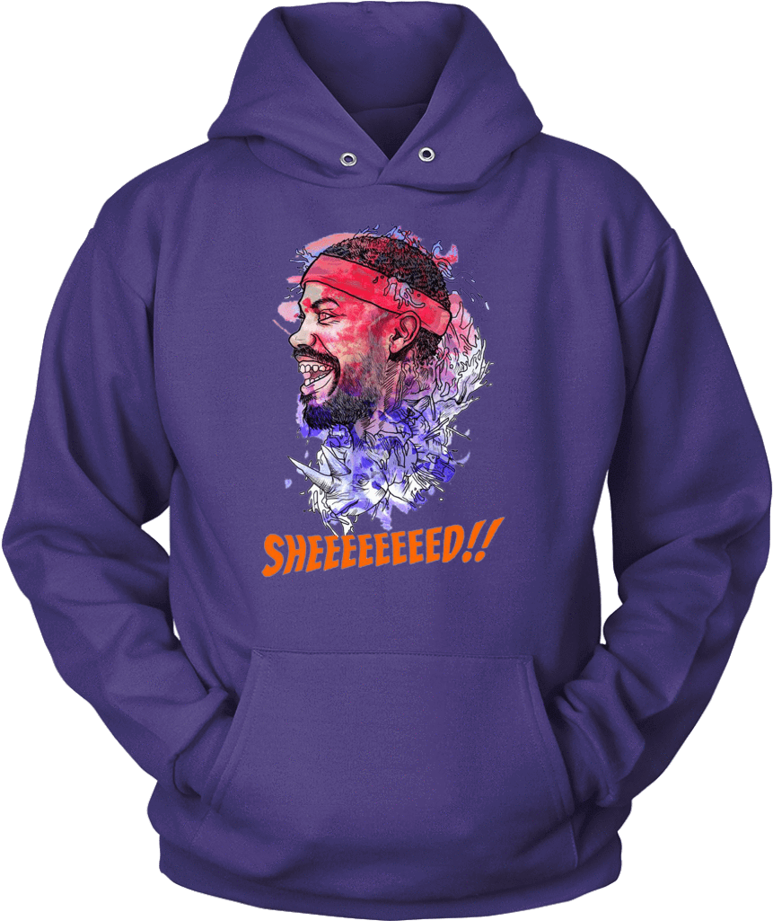 Unisex Hoodie / Purple / S Rasheed Wallace Watercolor - Dad - A Daughters First Love (1024x1024), Png Download