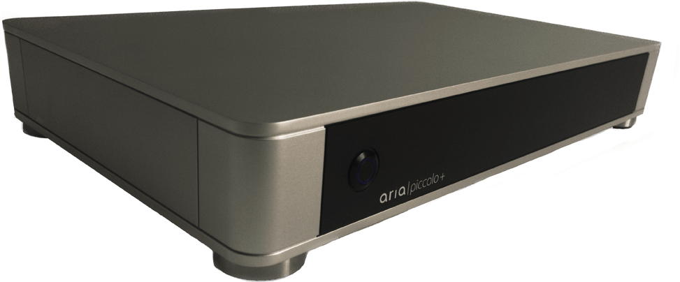 Aria Piccolo Slim Fanless Case Is Made With 6mm Thick - Network Streaming Music Server (1000x403), Png Download