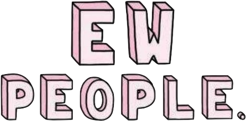 Tumblr Banner Grunge Transparent - Ew People (500x256), Png Download