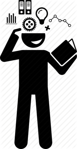 Knowledgeable Icon (260x502), Png Download