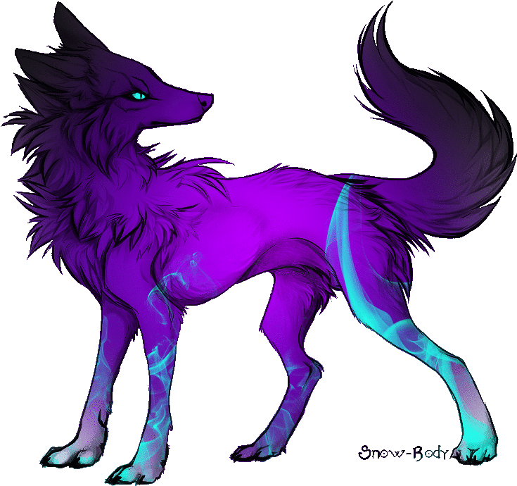 Avanisawesome - Stardust Wolf (858x765), Png Download