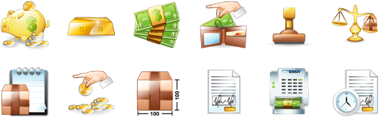 Sophistique Accounting Icons (630x242), Png Download