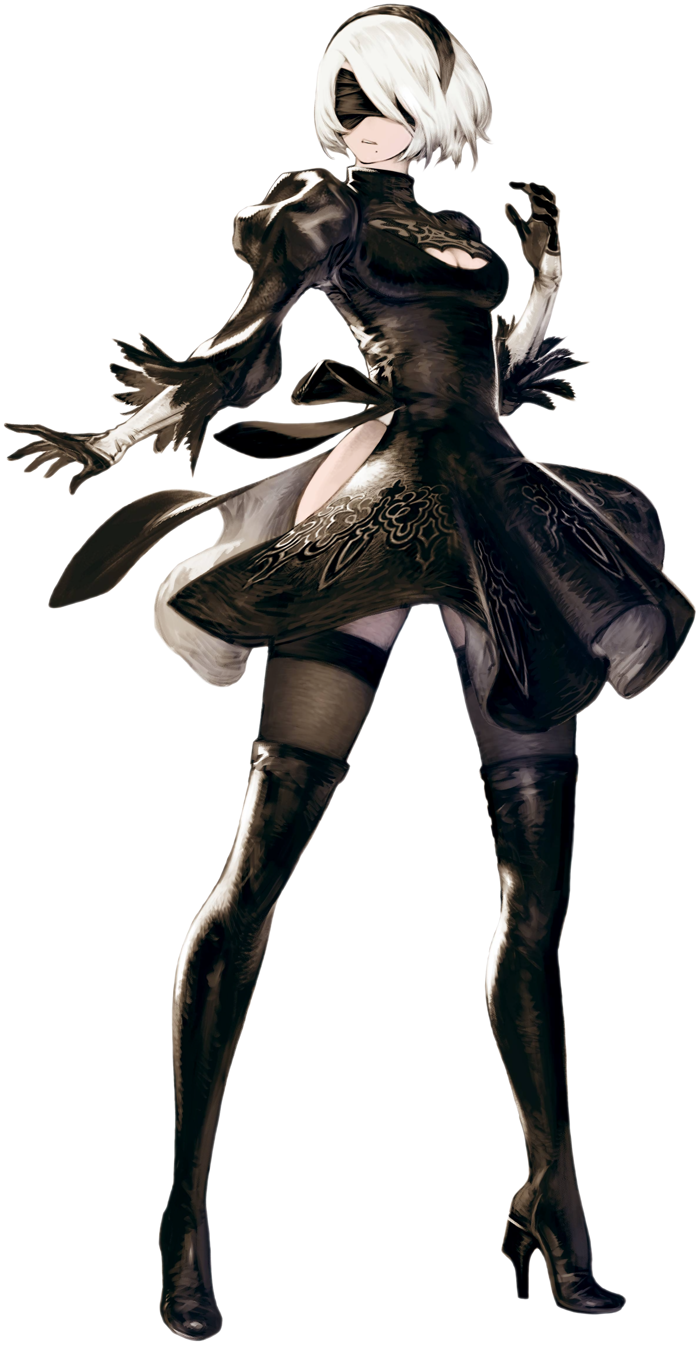 2 Type B - Nier Automata Wallpaper 2b (2386x4584), Png Download