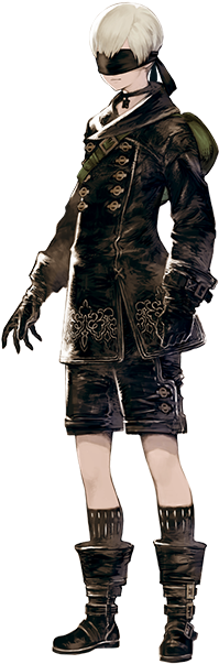 9 Type S - Nier Automata 9s (204x610), Png Download