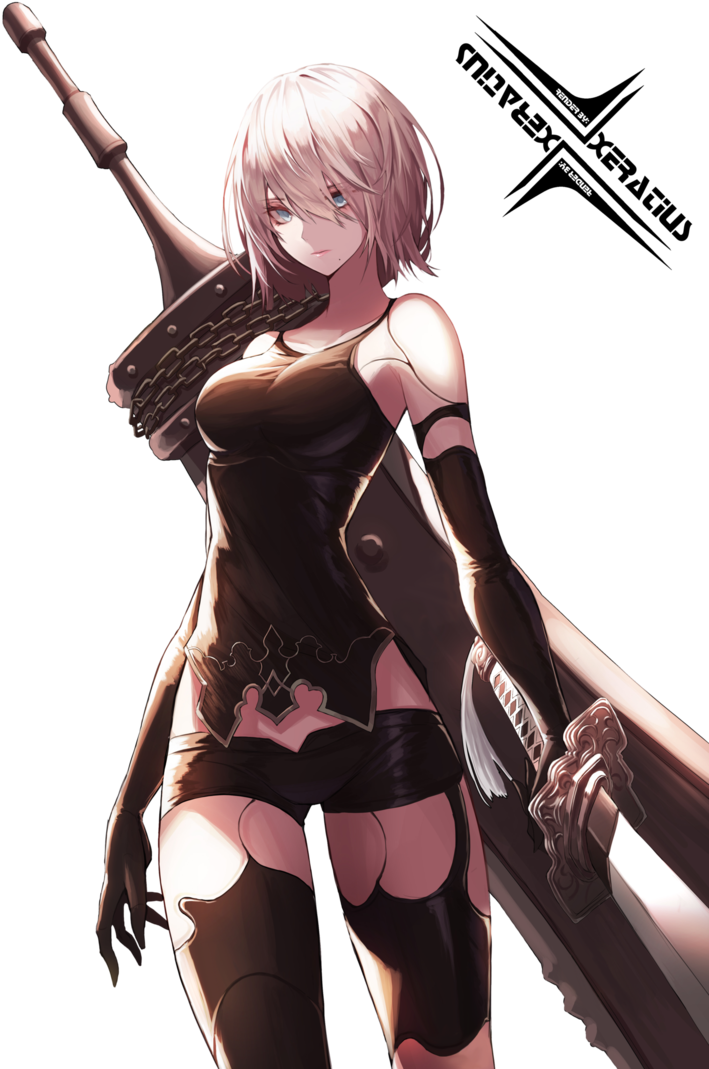 Yorha Render (748x1069), Png Download
