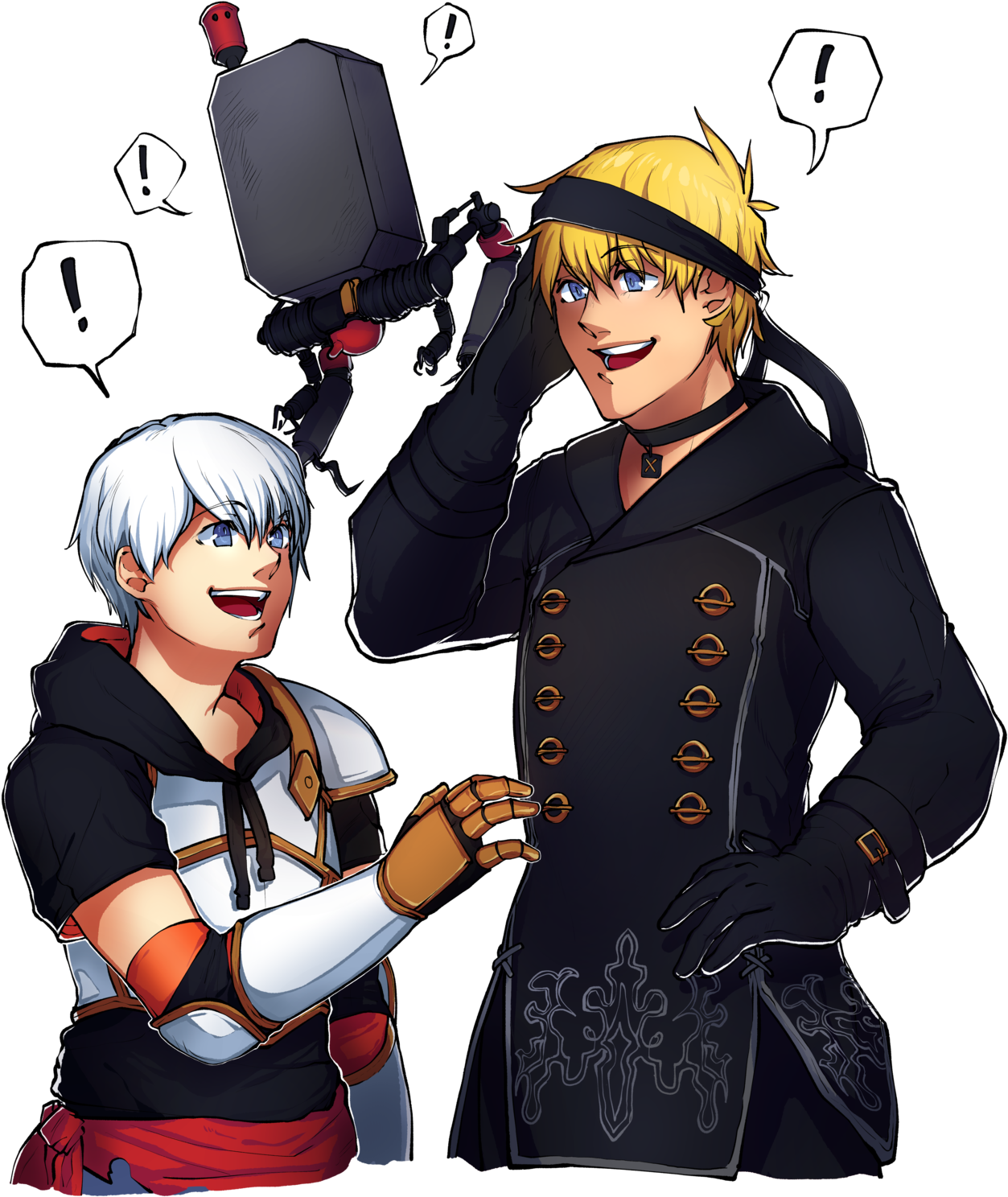 Rwby X Nier Automata, Featuring 9s And Jaune A Work - Soul (1280x1810), Png Download