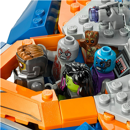 Lego Marvel Super Heroes 76081 Guardians Of The Galaxy - Lego Super Heroes 76081 The Milano Vs (800x424), Png Download