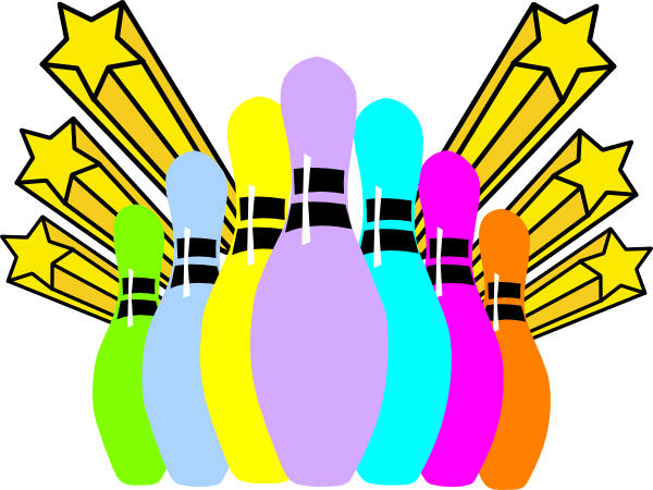 Ten Pin Bowling Clip Art (600x450), Png Download