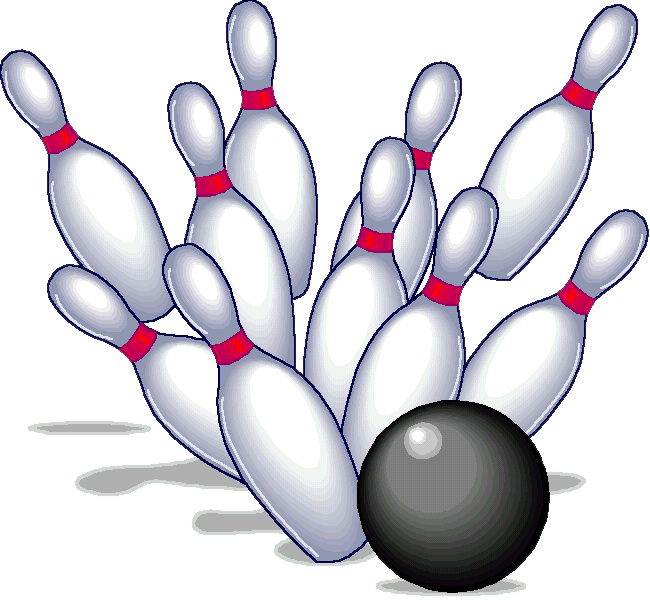 Bowling Clipart Bowling Tournament - Bowling Pins And Ball (650x600), Png Download