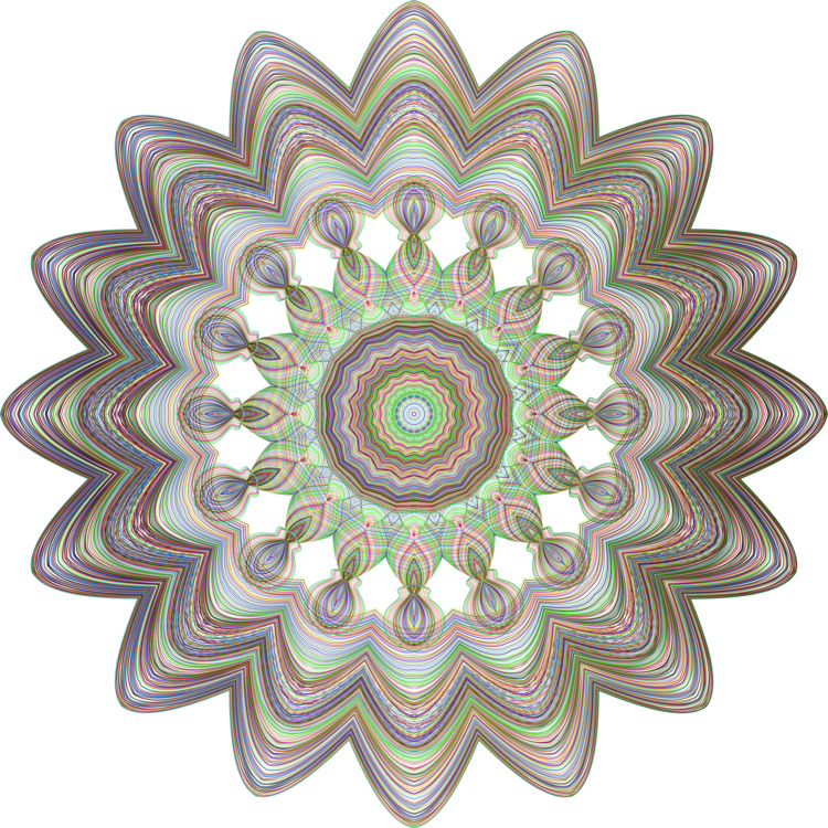 Circle Geometric Shape Decorative Arts Geometry - Mandala Art (750x750), Png Download