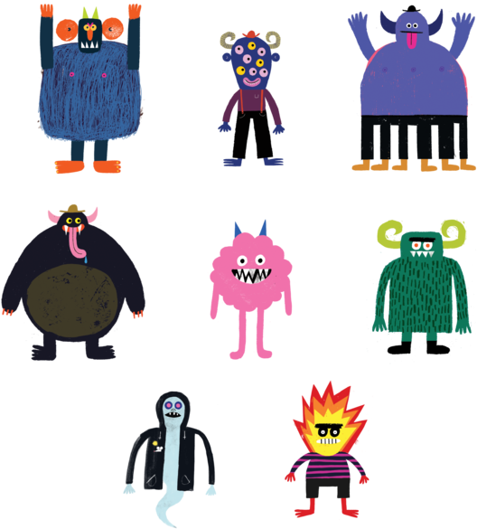 The Spooky Squad Set - Scary Bingo - Fun With Monsters And Crazy Creatures (690x690), Png Download