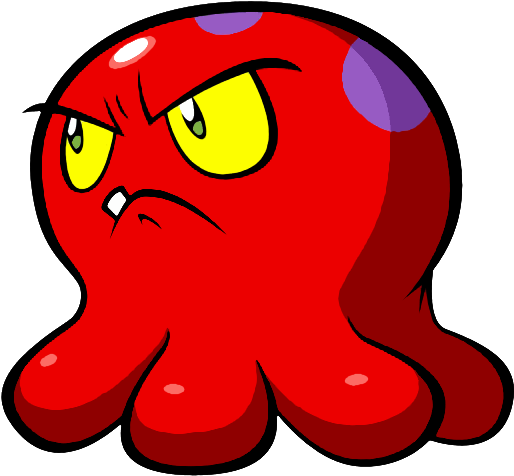 Squid Baron Angry - Shantae Half Genie Hero Squid Baron (535x497), Png Download