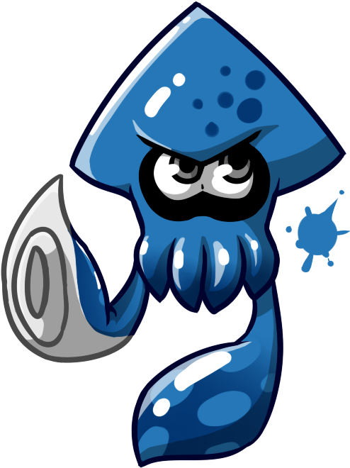 File History - Splatoon 2 Squid Drawing (550x680), Png Download