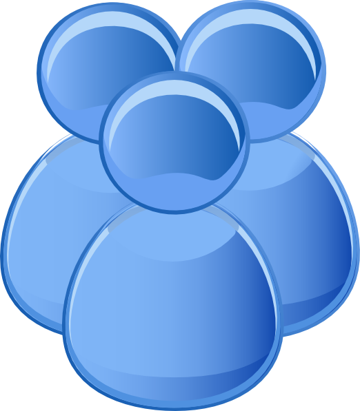 Three Users Icon Clip Art At Clker - Online Users Icon (522x597), Png Download