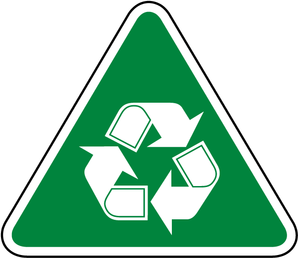 Recycle Symbol Label - Recycle Symbol (600x520), Png Download