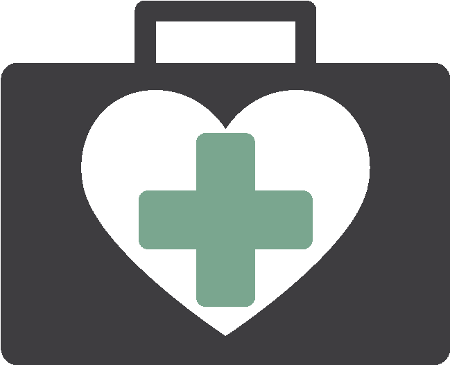 Health Insurance Icon Color Grey Green - Icon (800x800), Png Download