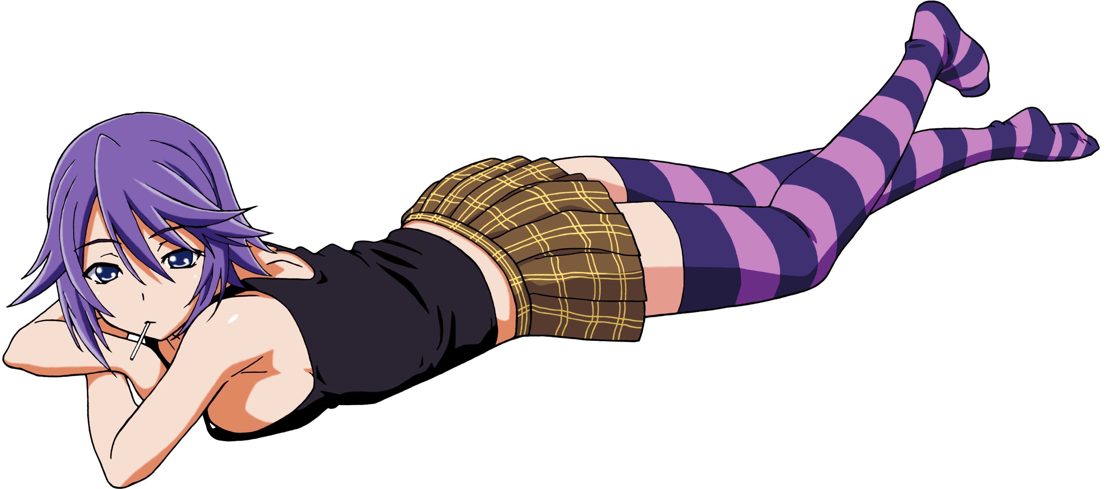 Download Png - Anime Girl Laying Down Png (4000x2000), Png Download
