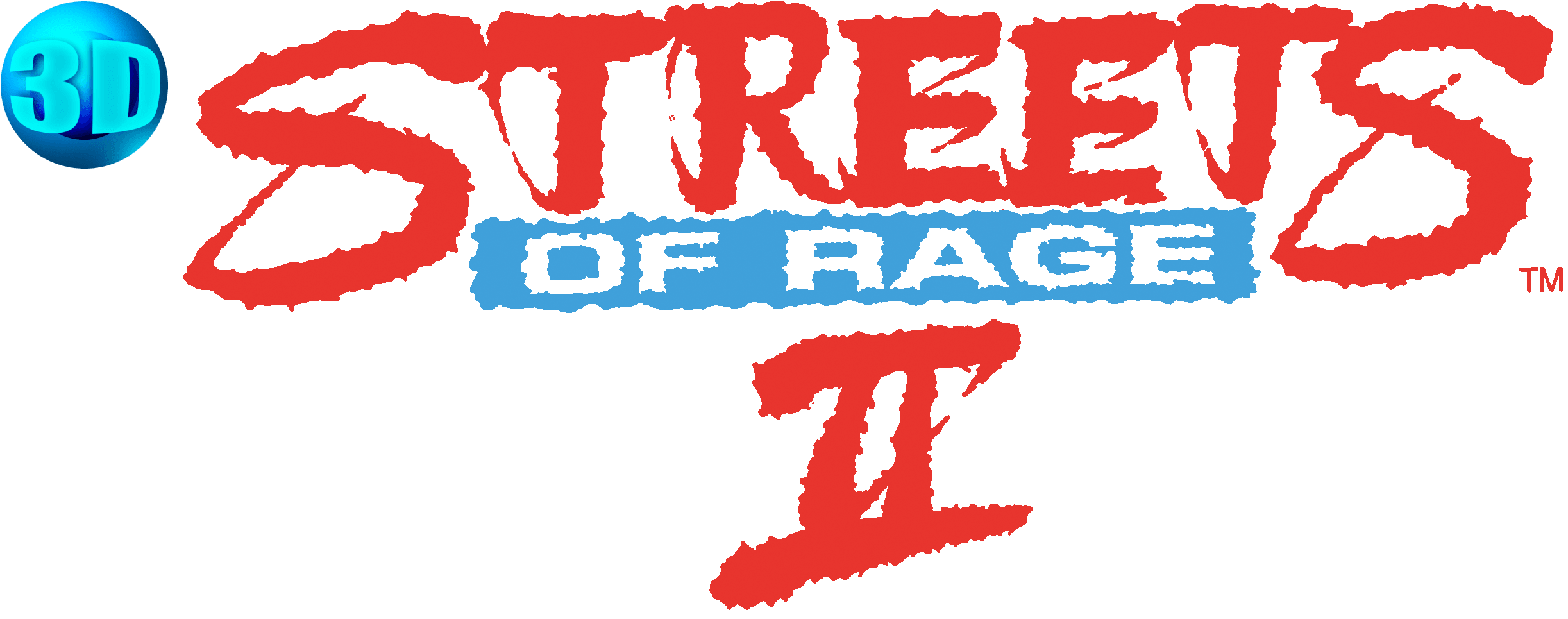 Streets Of Rage 2 Logo Png - Street Of Rage Logo (2500x1001), Png Download