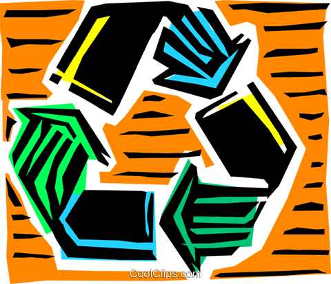 Recycle Symbol Royalty Free Vector Clip Art Illustration - Illustration (480x413), Png Download