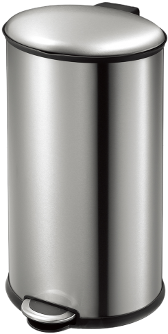 Poubelle De Cuisine Ovale 20l Argent - Paris Prix (540x540), Png Download