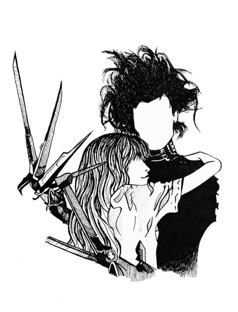 Resultado De Imagem Para Edward Scissorhands Fanart - Edward Scissorhands Png Transparent (774x1032), Png Download