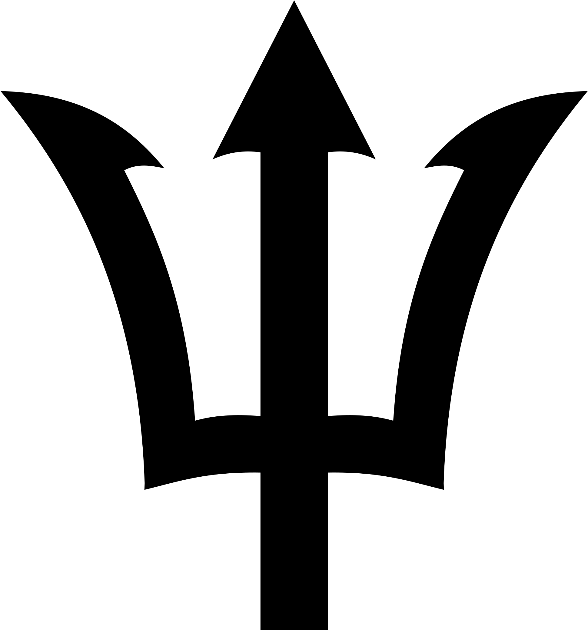 Hades - Poseidon Greek God Symbol (2000x2130), Png Download