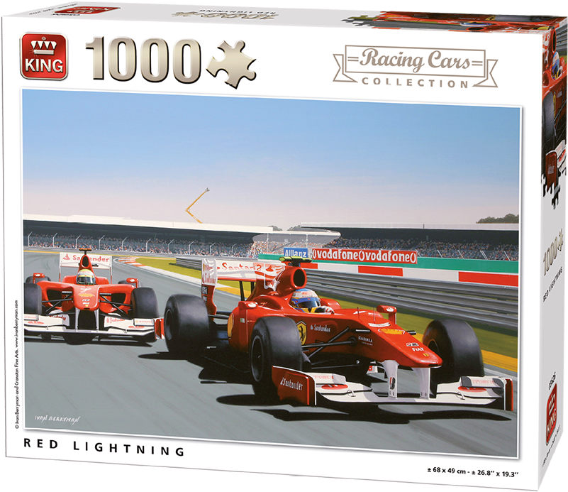 Generic 1000pcs Red Lightning - King Red Lightning 1000 Piece Jigsaw Puzzle (800x800), Png Download