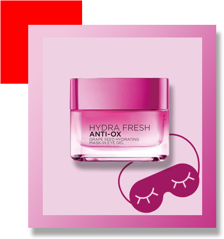 L'oreal Paris Hydrafresh Anti Ox Grape Seed Hydrating - Hydrafresh Anti-ox Grape Seed Hydrating Mask-in-eye (490x490), Png Download