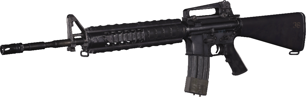 Modern Warfare Remastered M16 Png Clipart Free Library - Jg M4a1 Full Metal (1030x327), Png Download