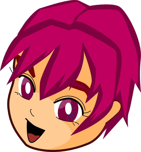 Cute Anime Boy Clip Art - Boy Clip Art (552x594), Png Download