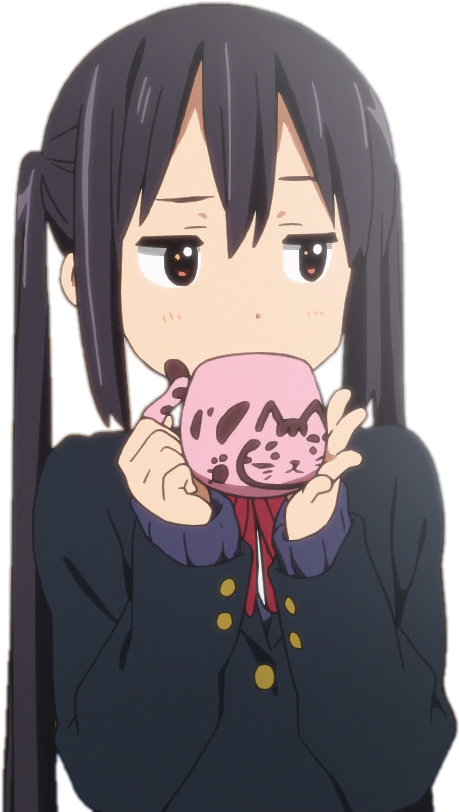 Asuza1 - Anime Girl Judging You (500x850), Png Download