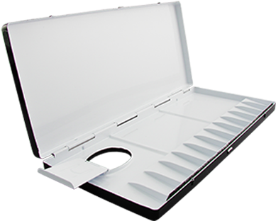 The 13 Slants And 4 Wells Provide An Adequate Area - Holbein Palette (600x480), Png Download