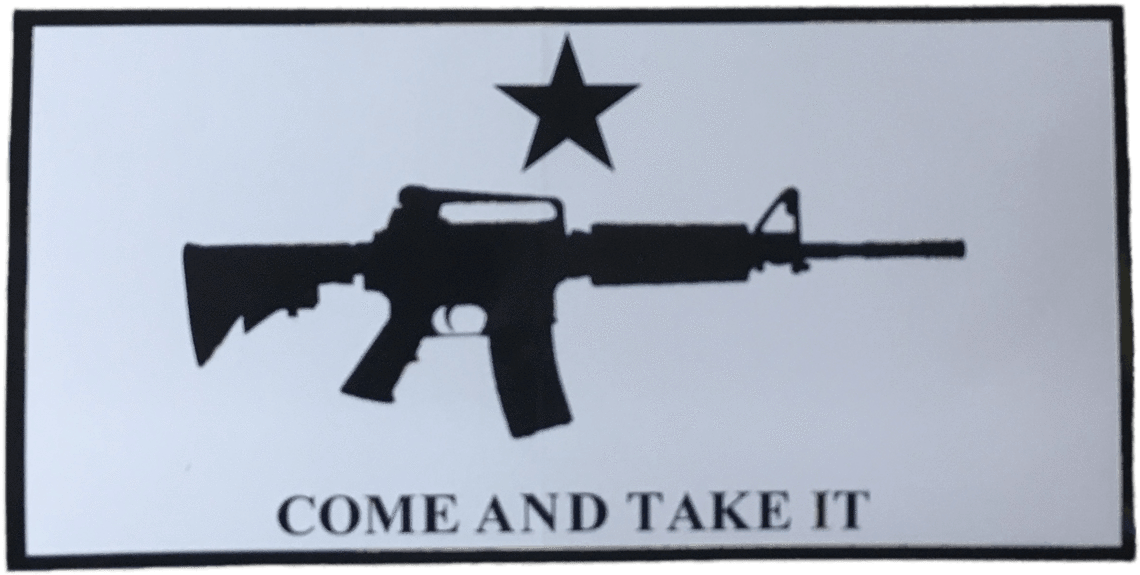 Come And Take It Sticker The Dixie Shop Png M16 Sticker - Come And Take It Flag M4 (1440x1440), Png Download