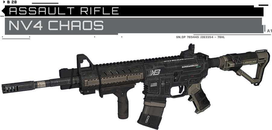 Replaces Assault Rifle With Nv4 Chaos From Call Of - Cod Infinite Warfare Nv4 (900x449), Png Download