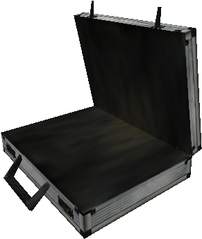 W Briefcase Opened Nomoney - No Money (385x389), Png Download