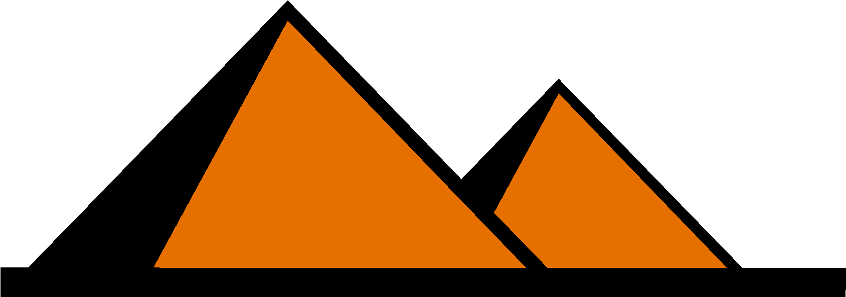 Sand Piles Image00 - Triangle (1687x592), Png Download