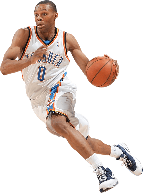 Russell Westbrook Dribble - Russell Westbrook Png (499x675), Png Download