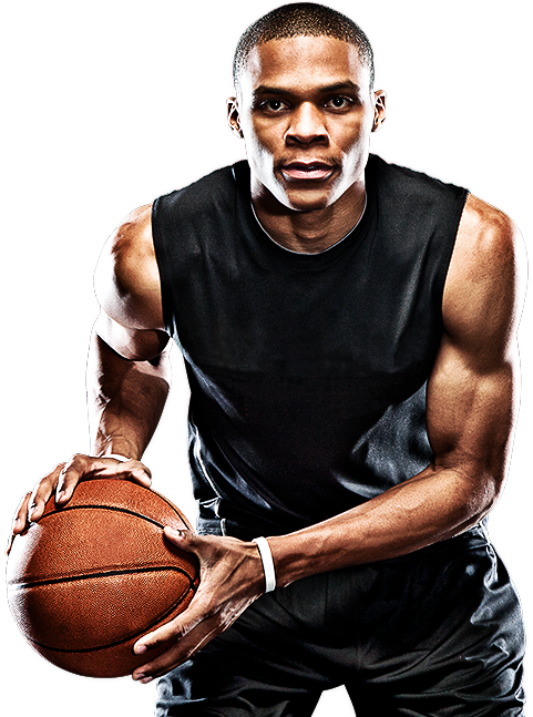 Russell Westbrook - Oklahoma City Thunder (606x646), Png Download