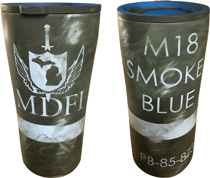 Mdfi Cerekote Smoke Grenade Tumbler - Smoke Grenade (800x800), Png Download